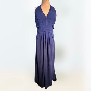 Blue halter dress